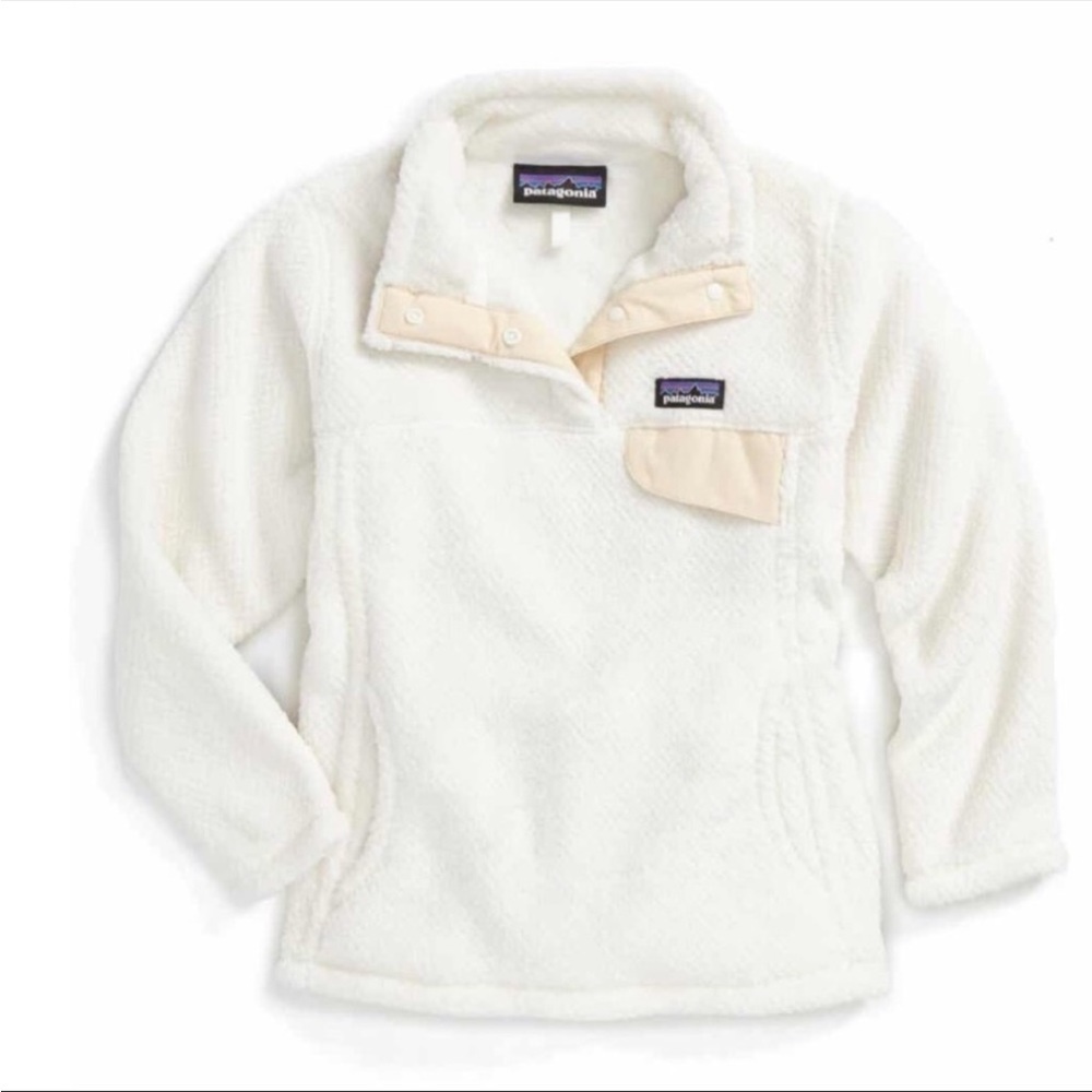 Cream Patagonia Re-Toll Snap T Fleece Pullover